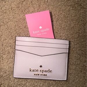 NWT Kate Spade Card Holder with Gold Accents